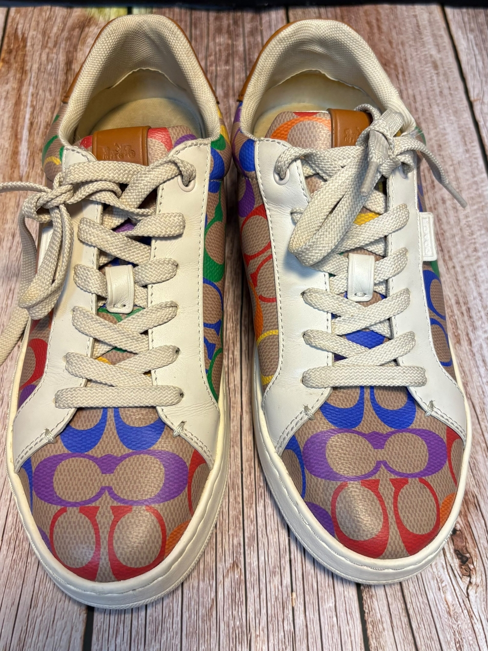 Coach Kids' Multicolor Signature Low-Top Sneakers